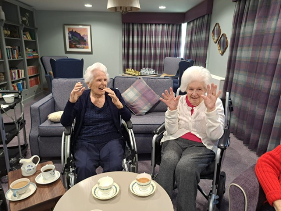 Residents at Boclair Care Home enjoying group exercise sessions