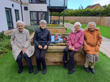 Lady Residents During The Gardening Club