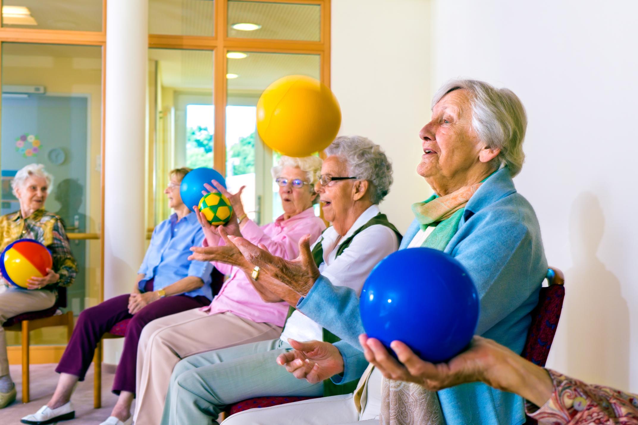 ball game in a care home